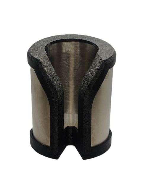 Kadeh Ceketi,Kadeh Soğutucu Termojelli Donarak Soğutan,Tek Kadeh Ehlikeyf,Paslanmaz Çelik Gövde-Siyah