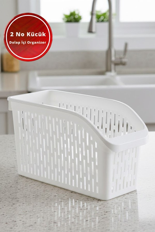 2 No Küçük Buzdolabı Raf Düzenleyicisi 29x14x17 Cm