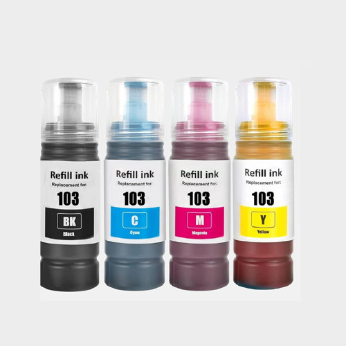 Epson 103 Muadil Uyumlu 4 Renk Mürekkep L3110/l3111/l3150/l3151/l4150/l6190/l6160/l4160 Muadil Set