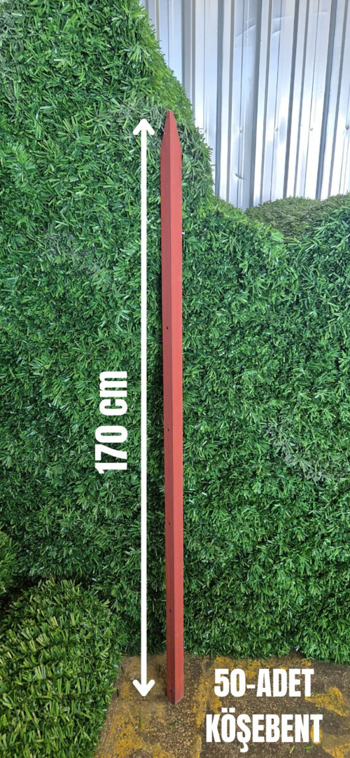 Ör - As Tel Örgü Köşebent Demir Sivri Antipaslı - ( 40 x 40 ) - 3 mm x 170 cm yükseklik (50 Adet)