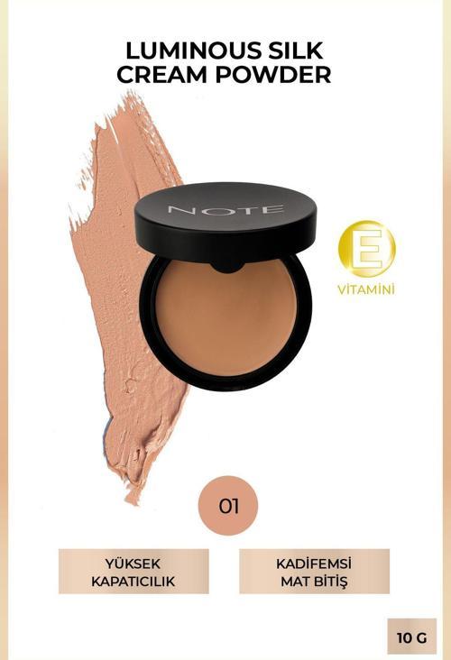 Luminous Silk Cream Powder 01 Beige Patakrem Pudra Fondöten
