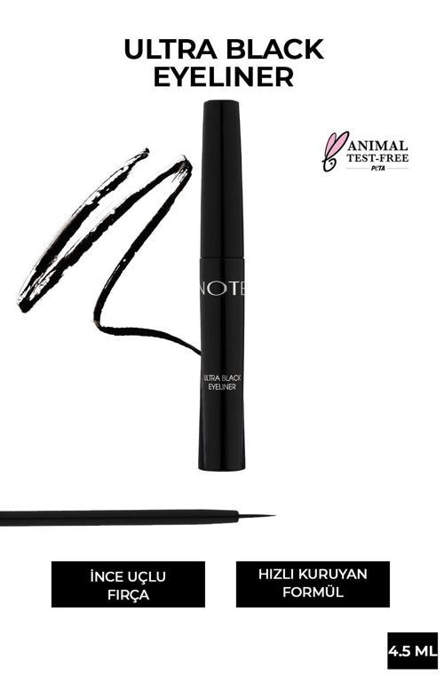 Ultra Black Eyeliner Kıl Fırça Uçlu