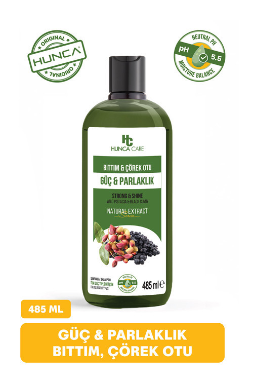 Bıttım Ve Çörek Otlu Bitkisel Şampuan, Saç Beslemeye Yardımcı, 485 ml