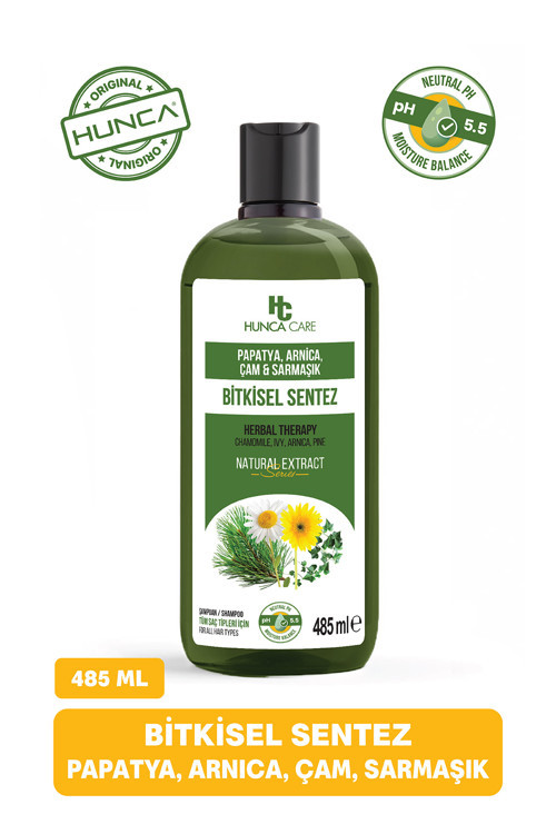 Papatya, Arnica, Çam ve Sarmaşık İçerikli Bitkisel Şampuan, 485 ml