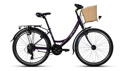 Jasmine 26 Jant Kadın Şehir Bisikleti 2026 Mor Açık Gri-44 CM
