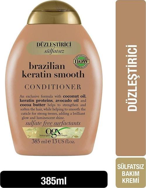 Brazilian Keratin Smooth Sülfatsız Kıvırcık Saçlar Için Bakım Kremi 385 Ml