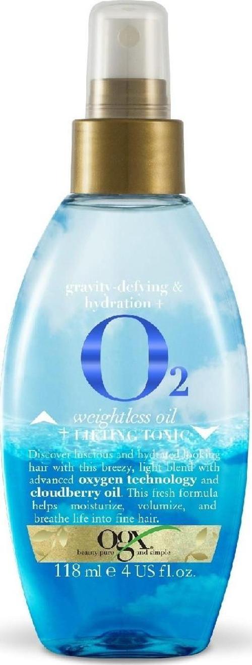 İnce Telli Saçlar İçin Hacim Veren Sprey 118 Ml - O2 Weightless Oil Lifting Tonic Sprey 022796977243
