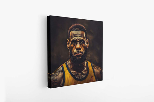 LeBron James Portresi Kanvas Tablo