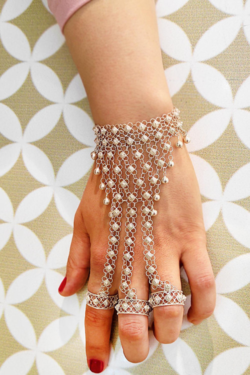 Telkari El İşi Akıtma Model Kişniş 925 Ayar Gümüş Şahmeran ELD-25