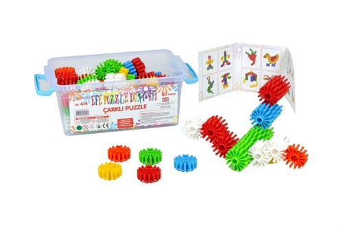 Oyuncak Çarklı Puzzle Dünyası 60 Parça Eğitici Yapı Seti