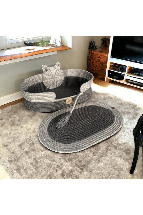 dekoratif modern kaliteli hasır kedi köpek yatağı