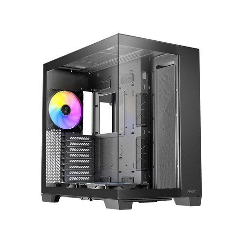C8 ARGB BLACK Temperli Camlı Type-C x1 Dual Chamber Full Tower E-ATX Gaming Kasa