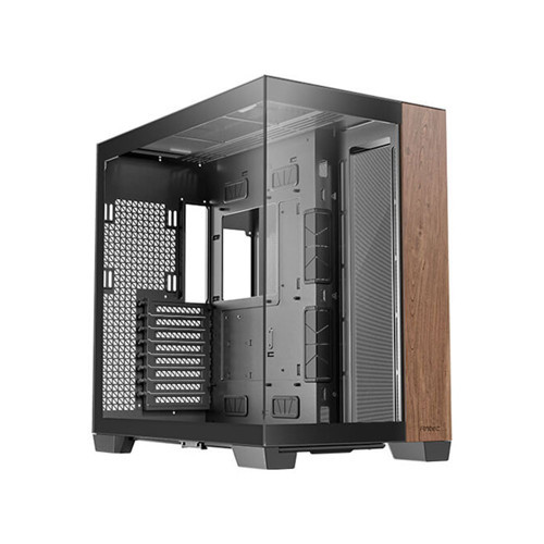 C8 WOOD Temperli Camlı Type-C x1 Dual Chamber Full Tower E-ATX Gaming Kasa