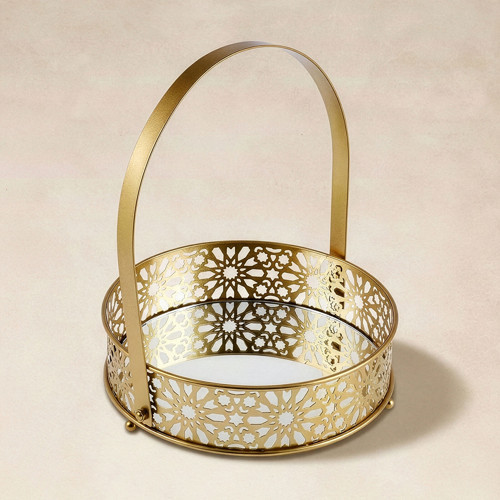 Sema Tepsi Sunumluk Gold