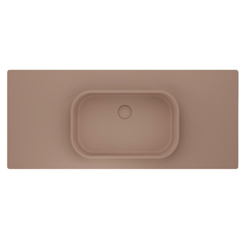 Pure Etajerli 70x50 Pudra Granit Banyo Lavabosu