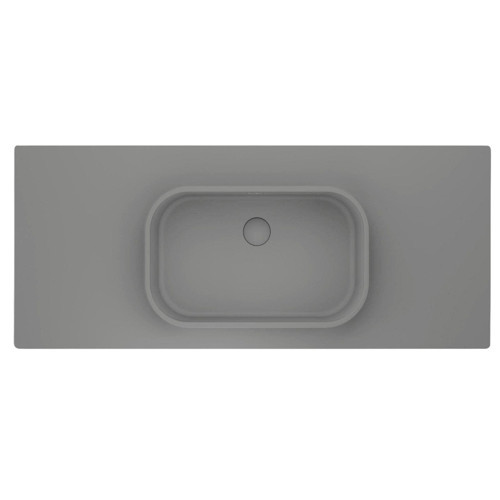 Pure Etajerli 70x50 Gri Granit Banyo Lavabosu