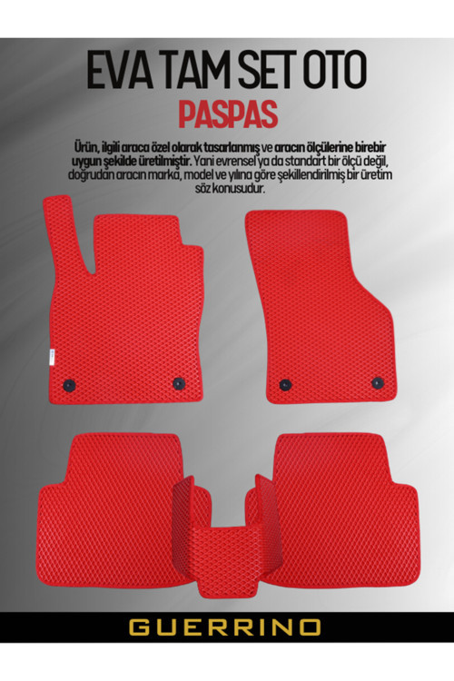Honda-Jazz-Hatchback-(2012-2014) İçin Eva İç Paspas Takımı (Metal Topukluk Hariç)