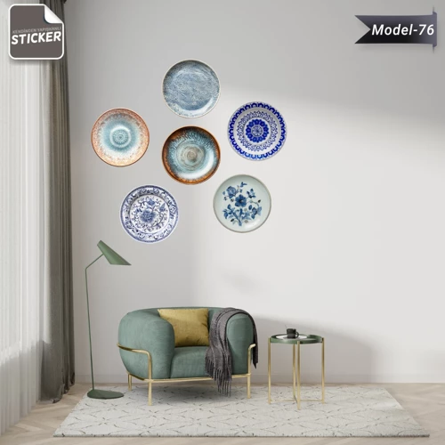 Ev Dekorasyon Tabak Sticker (Model-76)
