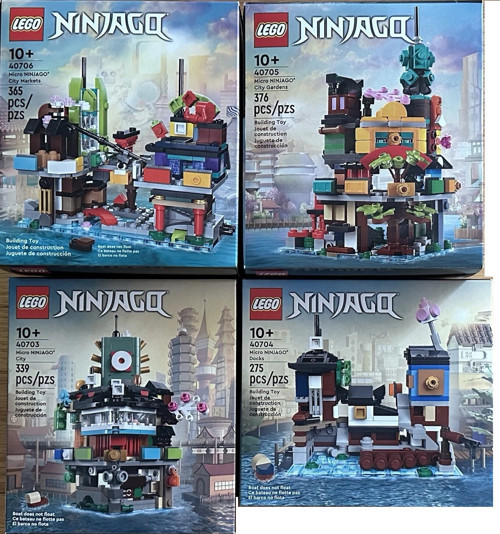 ® Ninjago Micro City 40703 - 40704 - 40705 - 40706