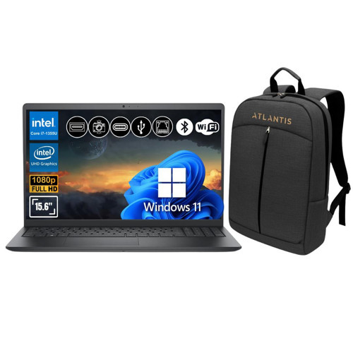 Vostro 3530 i7-1355U 8GB 512GB 15.6" 120 Hz FHD Win11P N1601PVNB3530U ATL84 Notebook +Çanta