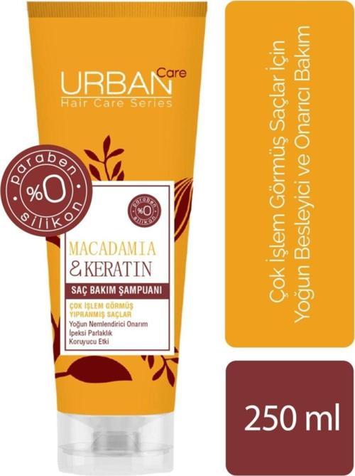 Macadamia&Keratin Çok Işlem Görmüş Saçlara Özel Onarıcı Şampuan-250Ml-Vegan