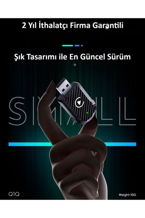 Kablosuz Car Play Adaptörü Apple Ve Android Cihazlar Için, Wireless Carplay Çevirici