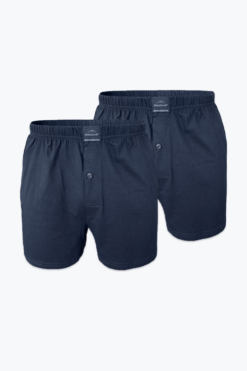 Erkek Füme 2 Li Paket Geniş Kalıp %100 Pamuk Boxer 024