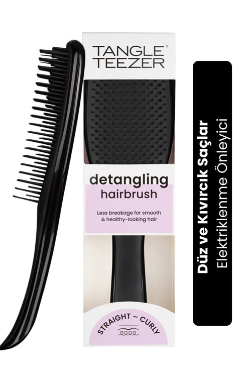 Wet Detangler Siyah Saç Fırçası Ve Tarak