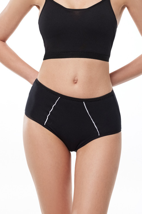 Kadın Siyah 2 Li Paket Pamuk Elastan Sabrina Yüksek Bel Slip Külot 114