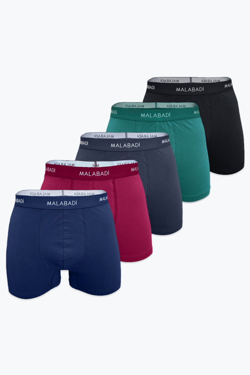 Erkek Karışık Renk 5 Li Pamuk Elastan Boxer 5M075
