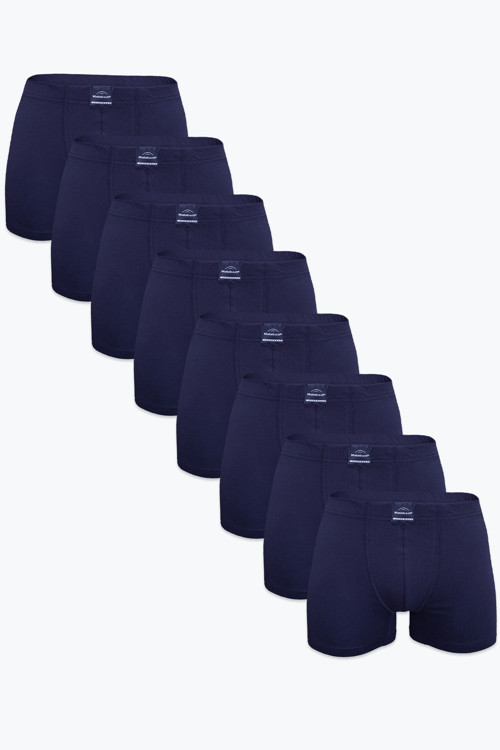 Erkek 8'Li Lacivert Premium Collection Modal Boxer 8M251