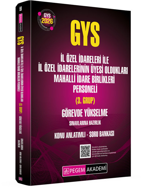 2026 GYS İl Özel İdareleri ile İl Özel İdarelerin Üyesi Oldukları Mahalli İdare Birlikleri Personeli