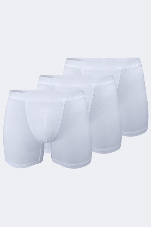Erkek Beyaz 3 Lü Paket Micro Modal Boxer 909