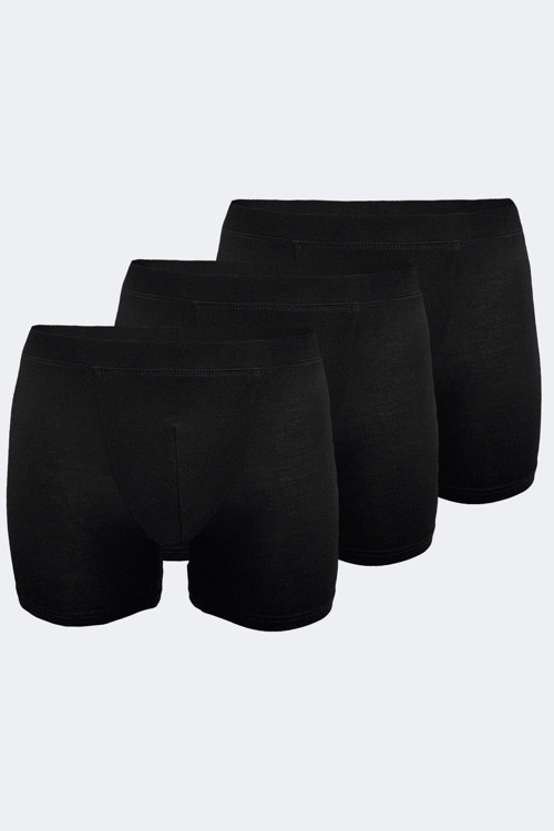 Erkek Siyah 3 Lü Paket Micro Modal Boxer 909