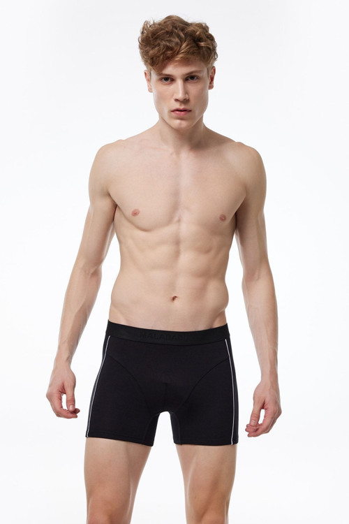 Erkek Siyah Biyeli Modal Boxer 017