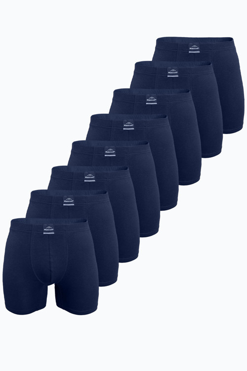 Erkek Lacivert 8 Li Premium Collection Modal Uzun Boxer 8M250