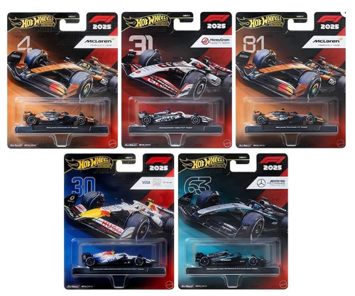 Formula 1 Yarış Premium Arabalar 5'li Set