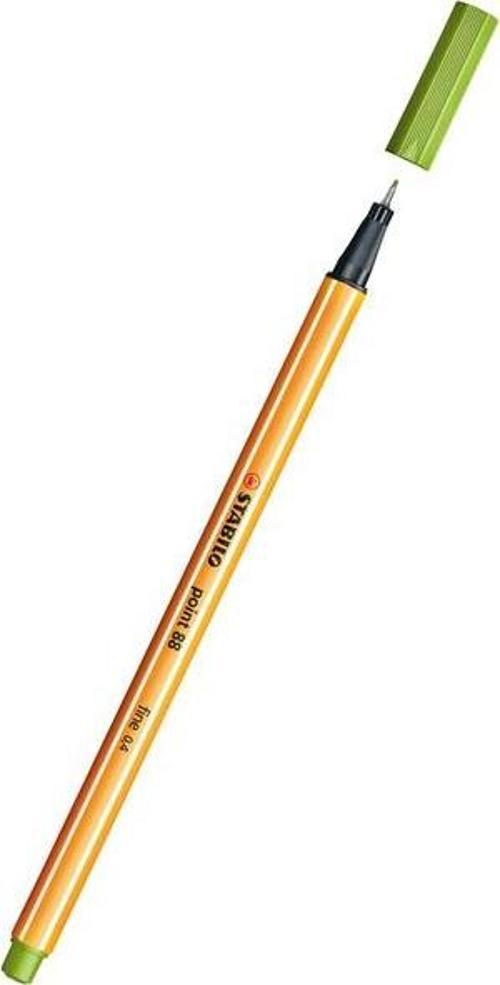 Point 88 Fineliner Floresan Yeşil Kalem