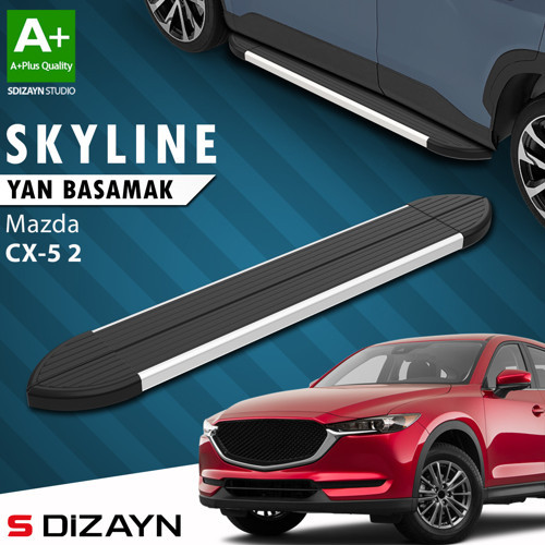 S-Dizayn Mazda CX-5 2 Skyline Aluminyum Yan Basamak 183 Cm 2017 Üzeri A+ Kalite