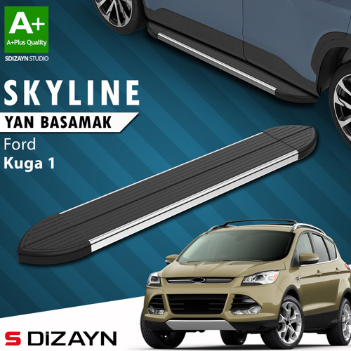 S-Dizayn Ford Kuga 1 Skyline Krom Yan Basamak 183 Cm 2008-2012 A+ Kalite