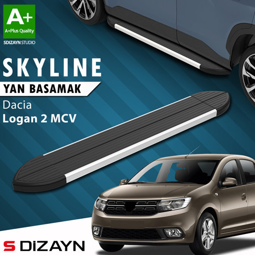 S-Dizayn Dacia Logan 2 MCV Skyline Aluminyum Yan Basamak 183 Cm 2013-2020 A+ Kalite