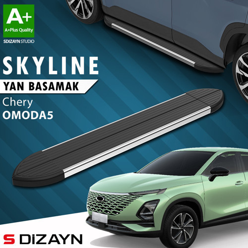S-Dizayn Chery Omoda5 Skyline Krom Yan Basamak 183 Cm 2022 Üzeri A+ Kalite
