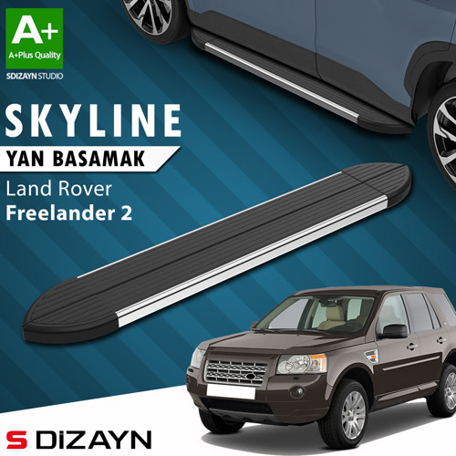 S-Dizayn Land Rover Freelander 2 Skyline Krom Yan Basamak 173 Cm 2006-2014 A+ Kalite
