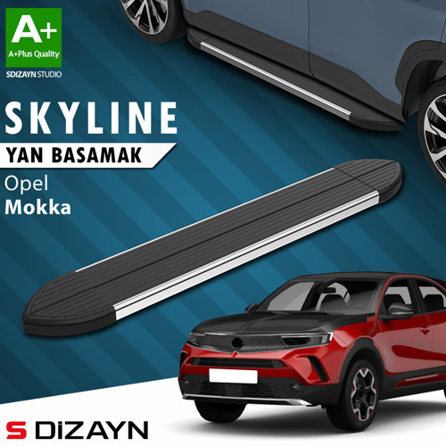 S-Dizayn Opel Mokka 2 Skyline Krom Yan Basamak 173 Cm 2020 Üzeri A+ Kalite