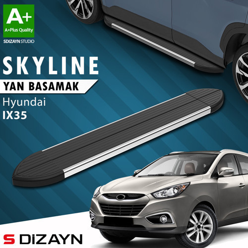 S-Dizayn Hyundai IX-35 Skyline Krom Yan Basamak 173 Cm 2010-2015 A+ Kalite