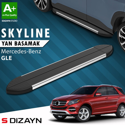 S-Dizayn Mercedes GLE W166 Skyline Krom Yan Basamak 193 Cm 2012-2019 A+ Kalite