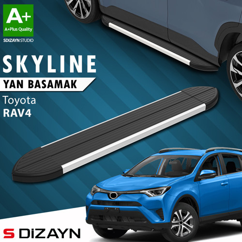 S-Dizayn Toyota Rav 4 4 Skyline Aluminyum Yan Basamak 173 Cm 2013-2017 A+ Kalite