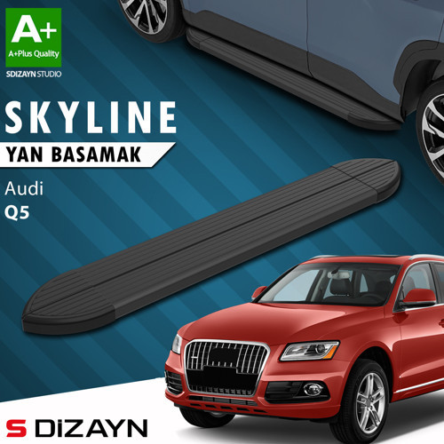 S-Dizayn Audi Q5 Skyline Siyah Yan Basamak 183 Cm 2008-2016 A+ Kalite