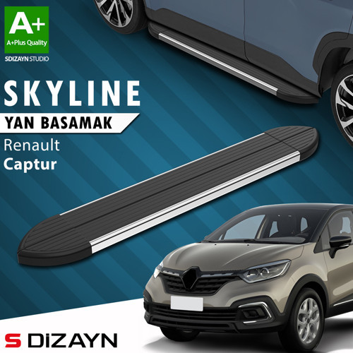 S-Dizayn Renault Captur Skyline Krom Yan Basamak 173 Cm 2013-2020 A+ Kalite