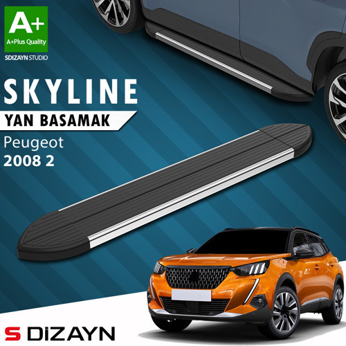 S-Dizayn Peugeot 2008 2 Skyline Krom Yan Basamak 183 Cm 2020 Üzeri A+ Kalite